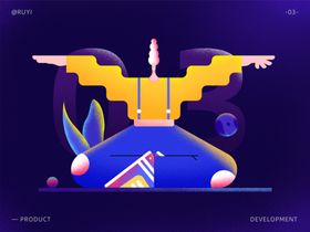 人物肌理插画