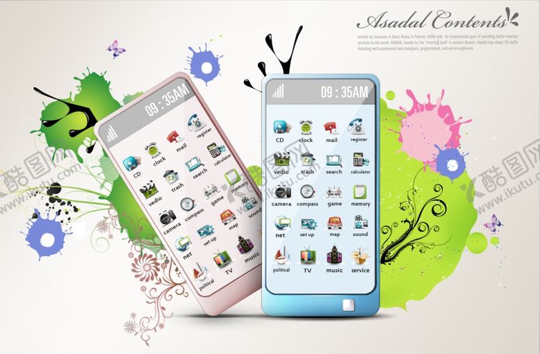 编号：20628510081134478713【酷图网】源文件下载-多彩手机广告设计