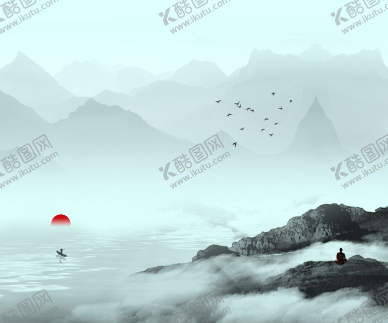 编号：95459910011821397369【酷图网】源文件下载-水墨山水