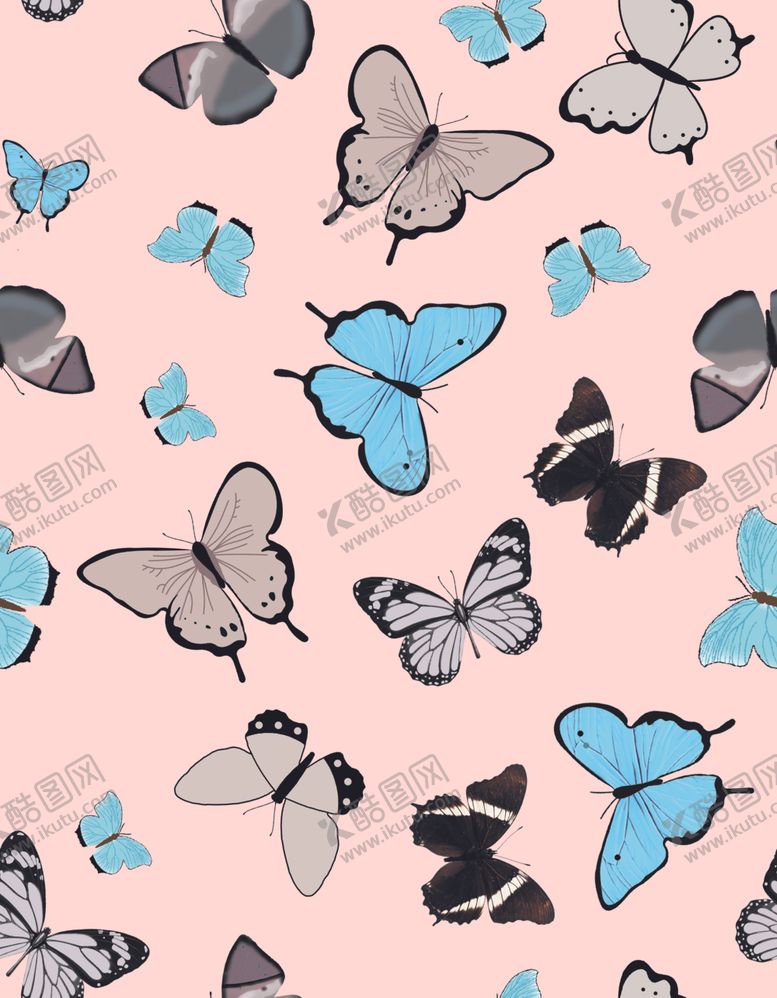 编号：33796809261355289369【酷图网】源文件下载-数码蝴蝶