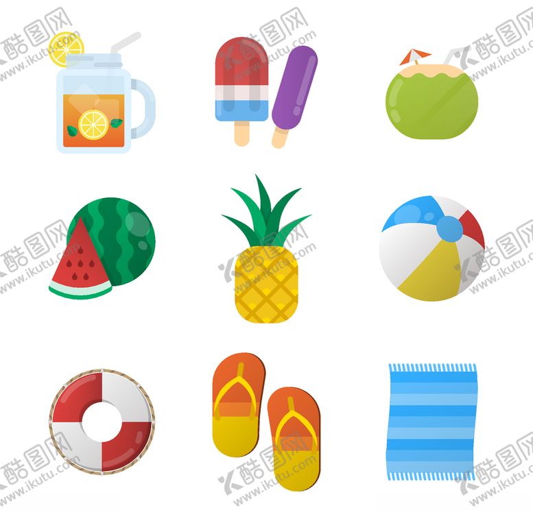 编号：27739009220710221102【酷图网】源文件下载-夏日元素