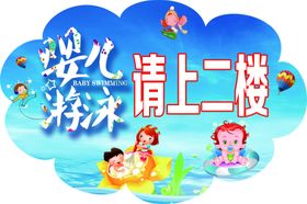 婴儿游泳海报