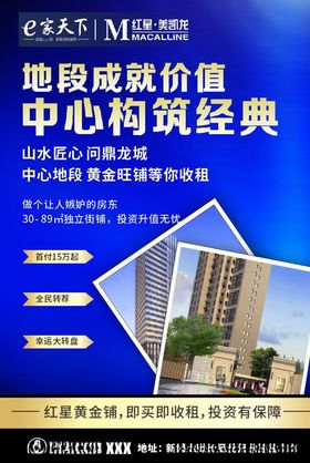 房地产楼盘海报宣传单DM