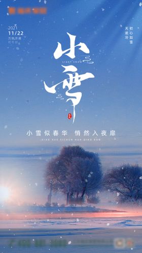 小雪海报