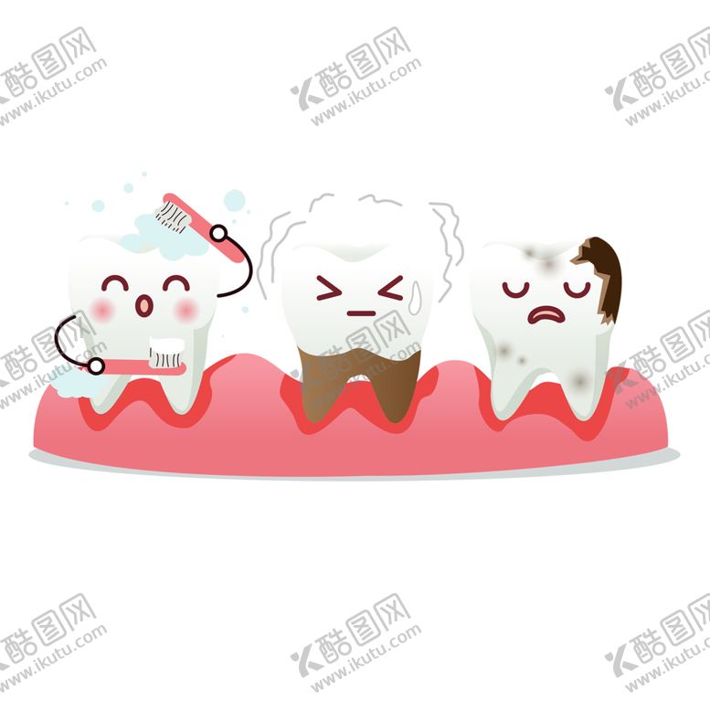 编号：18269401170417068206【酷图网】源文件下载-口腔牙齿插画