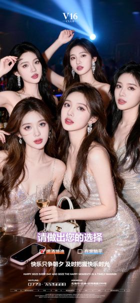 早场预订酒吧夜店邀约美女喝酒海报