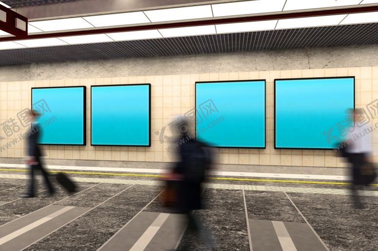 编号：73822009301941359750【酷图网】源文件下载-地铁场景广告样机