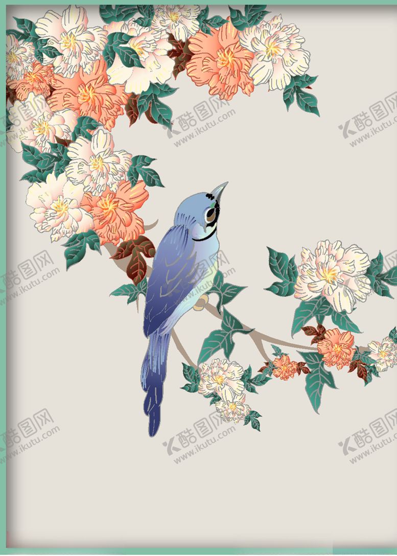 编号：25244905181613019561【酷图网】源文件下载-花鸟国画插画