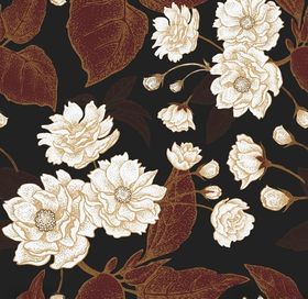 矢量手绘花朵 