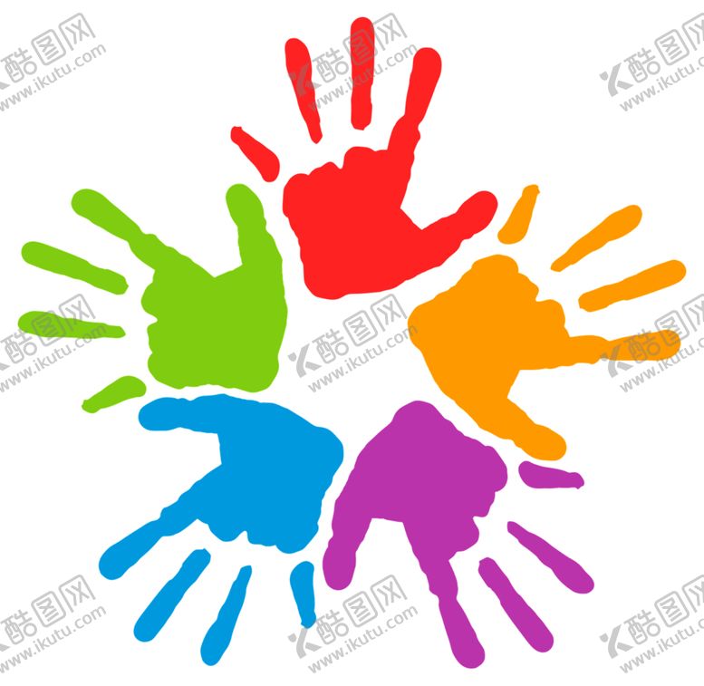 编号：43501809111302099496【酷图网】源文件下载-彩色的手印