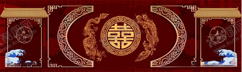 编号：35260609201514043810【酷图网】源文件下载-中式婚礼背景