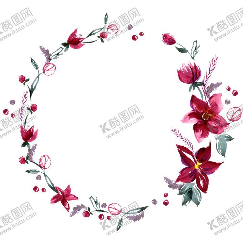 编号：97532401280207421317【酷图网】源文件下载-手绘花卉