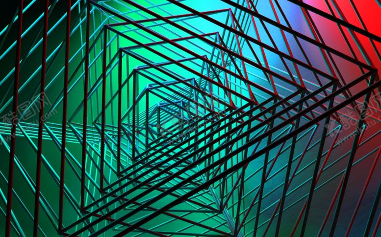 编号：42359310070647036790【酷图网】源文件下载-炫彩立体背景