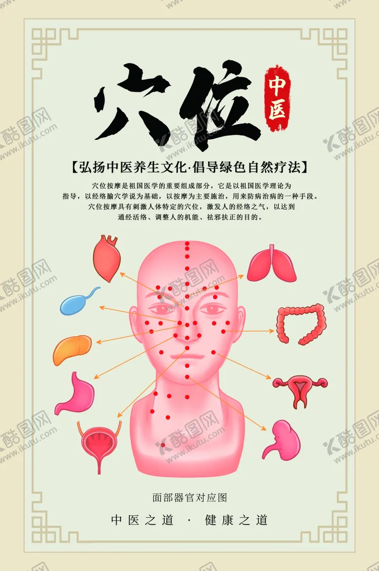 编号：66369106271228038100【酷图网】源文件下载-中医穴位治疗传统宣传海报素材
