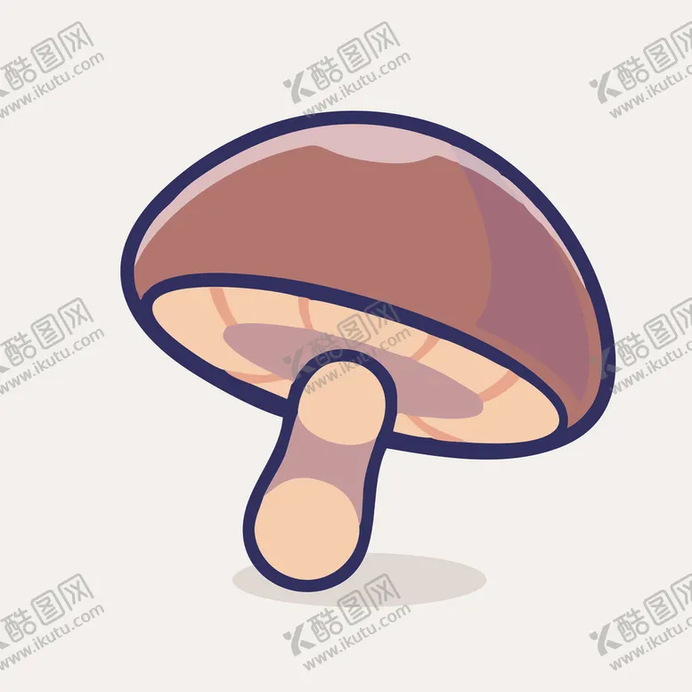 编号：43875702022258472609【酷图网】源文件下载-可爱香菇碗面矢量卡通插画