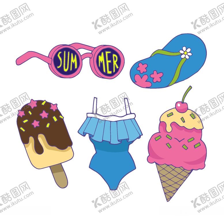 编号：76203309280724335260【酷图网】源文件下载-夏日元素