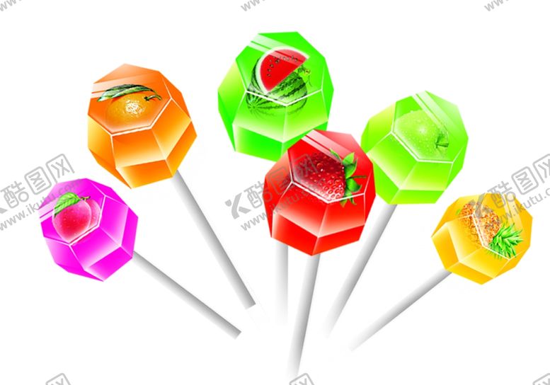 编号：48011909272007557788【酷图网】源文件下载-水果棒棒糖