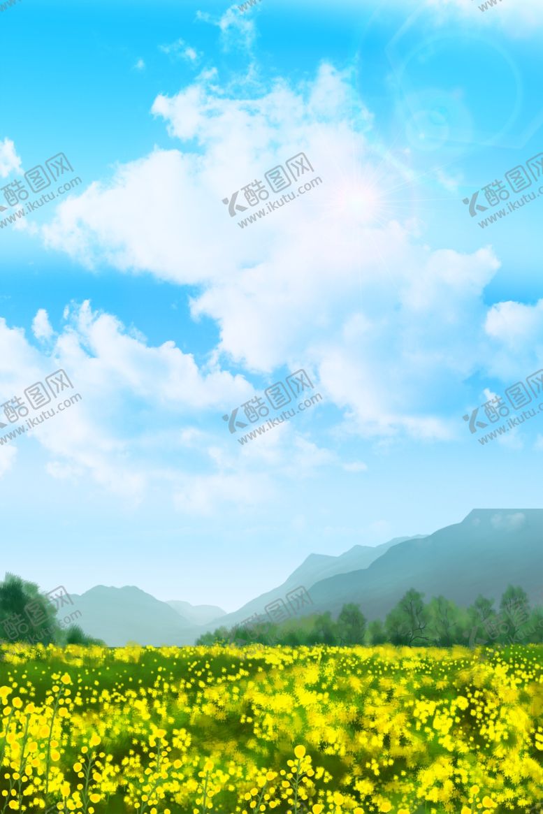 编号：73715907011534174316【酷图网】源文件下载-油菜花
