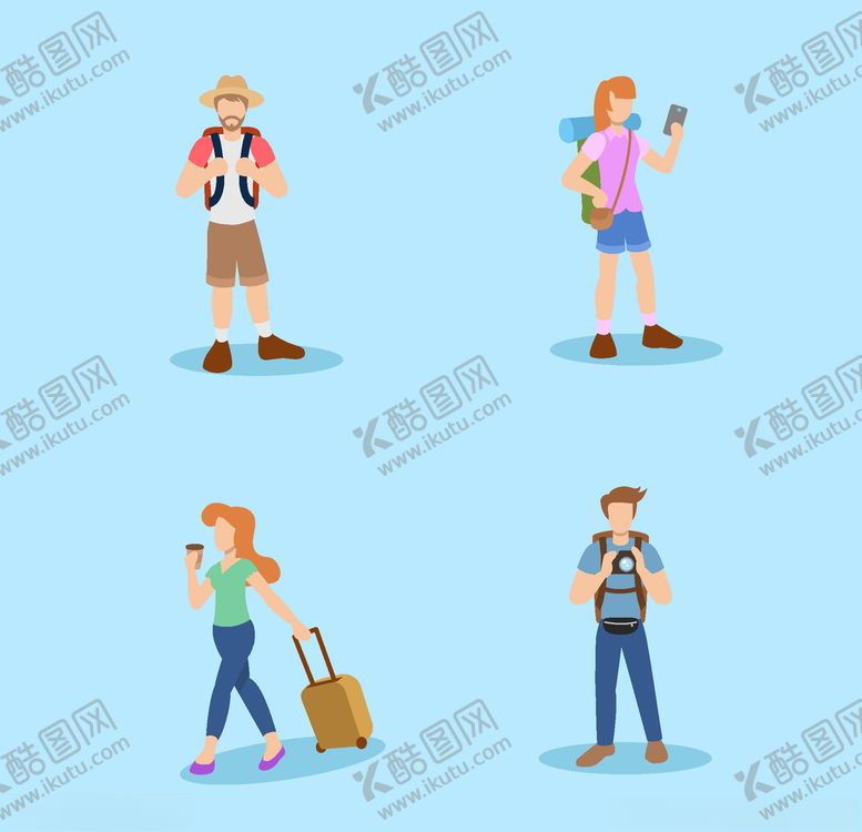 编号：30402407130750325972【酷图网】源文件下载-旅客游客