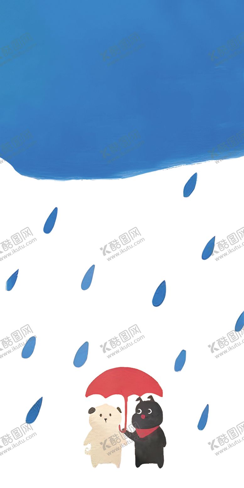 编号：28830701150854249883【酷图网】源文件下载-撑伞小狗