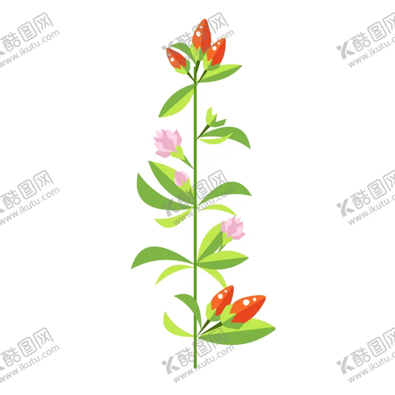 编号：35458406271007516021【酷图网】源文件下载-手绘一支红枸杞