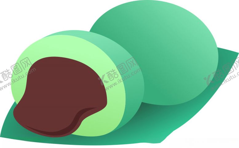 编号：64059909281000279493【酷图网】源文件下载-手绘青团插画图片