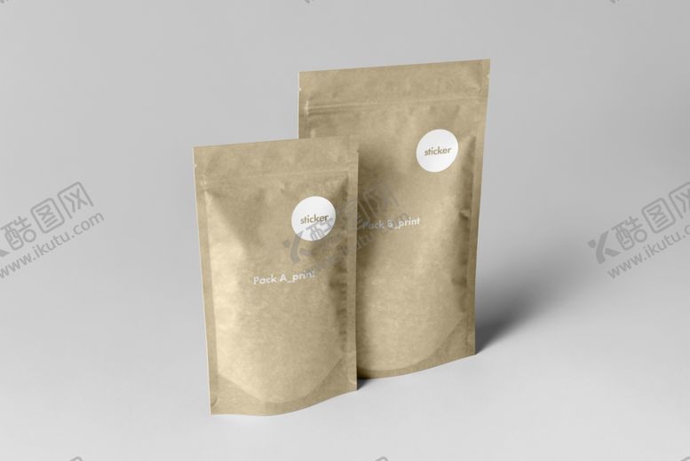 编号：16175310261102086667【酷图网】源文件下载-零食袋效果图包装样机