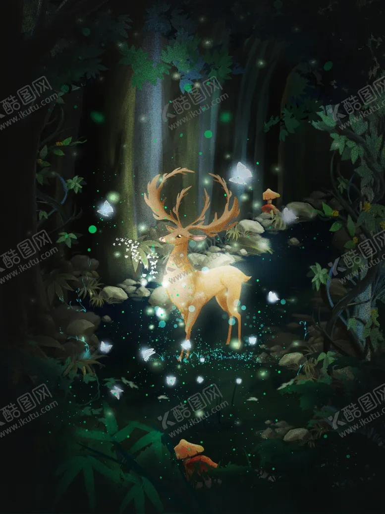 编号：22084804251220582412【酷图网】源文件下载-梦觉创意小清新动物合成海报设计
