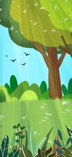 绿色植物背景