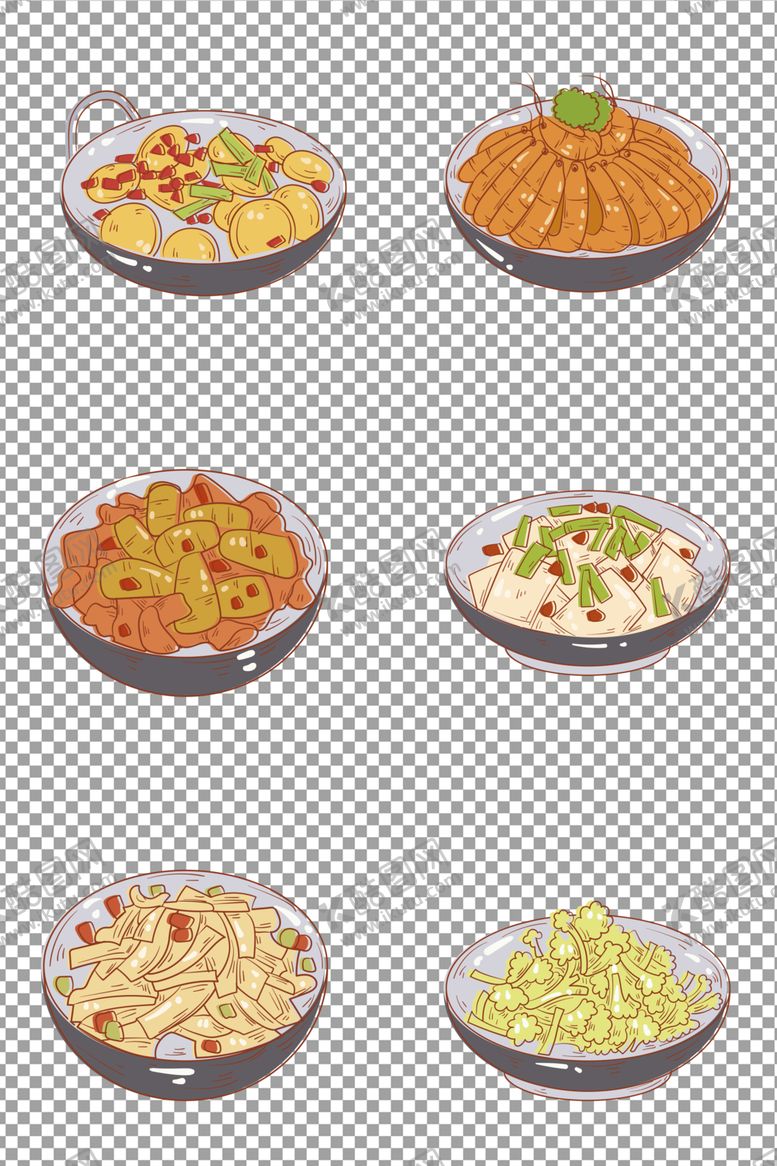 编号：16186909232222441235【酷图网】源文件下载-手绘美食干锅