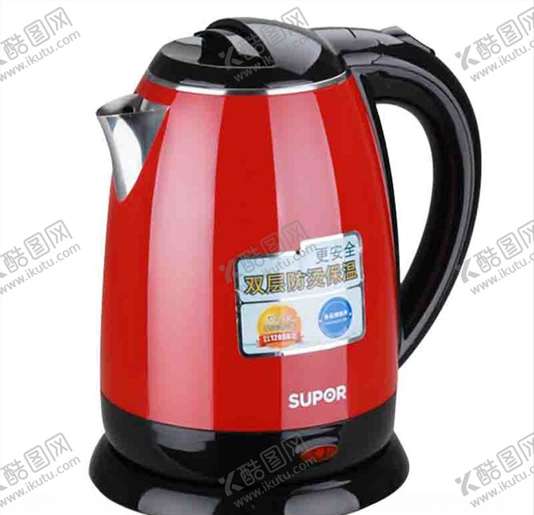 编号：86965210201945546343【酷图网】源文件下载-苏泊尔双层电水壶防烫保温壶