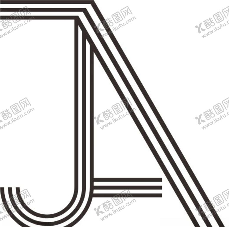 编号：39700106250844059400【酷图网】源文件下载-logoJA英文设计ja