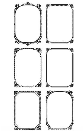欧式花纹欧式边框