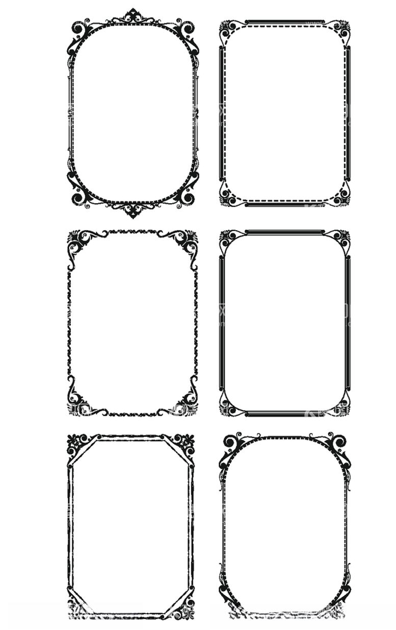 编号：72231903152250365322【酷图网】源文件下载-欧式花纹欧式边框