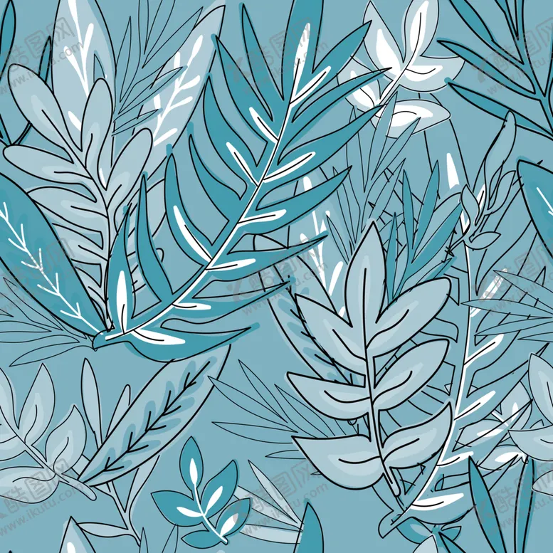 编号：34233109121136271987【酷图网】源文件下载-手绘植物背景