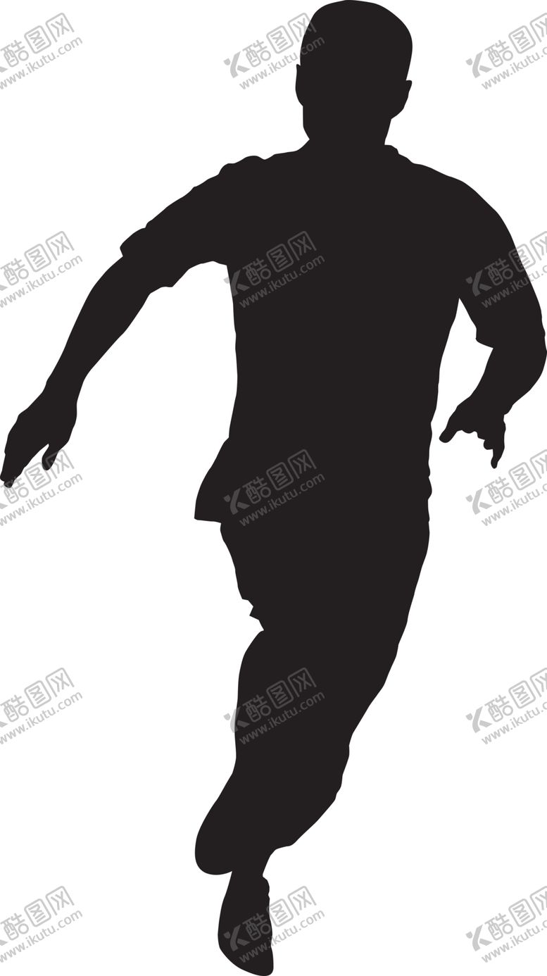 编号：30486809300041132805【酷图网】源文件下载-运动员剪影