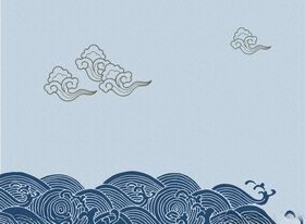 海浪波浪波纹