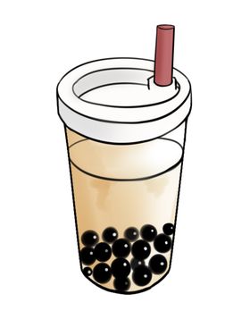 珍珠奶茶插画