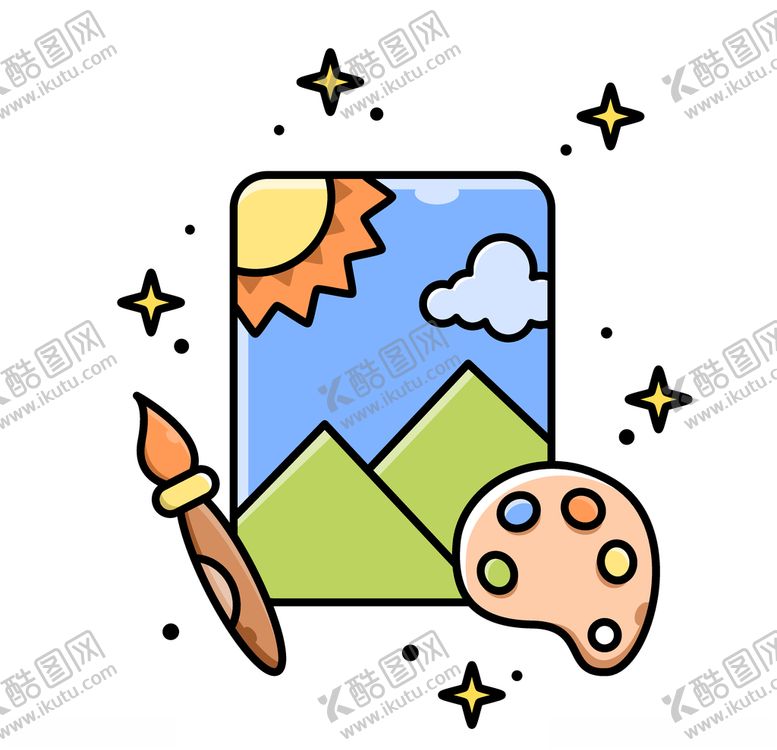 编号：33712509142150564039【酷图网】源文件下载-绘画图标