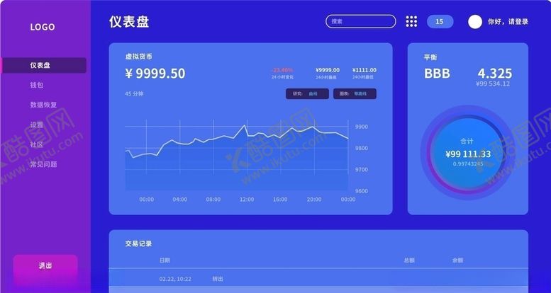 编号：94817810231013049517【酷图网】源文件下载-后台系统界面