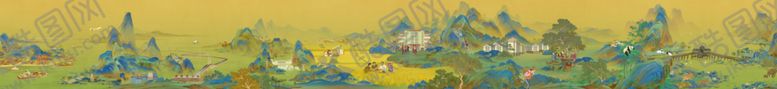 编号：77041101310413193052【酷图网】源文件下载-千里江山图