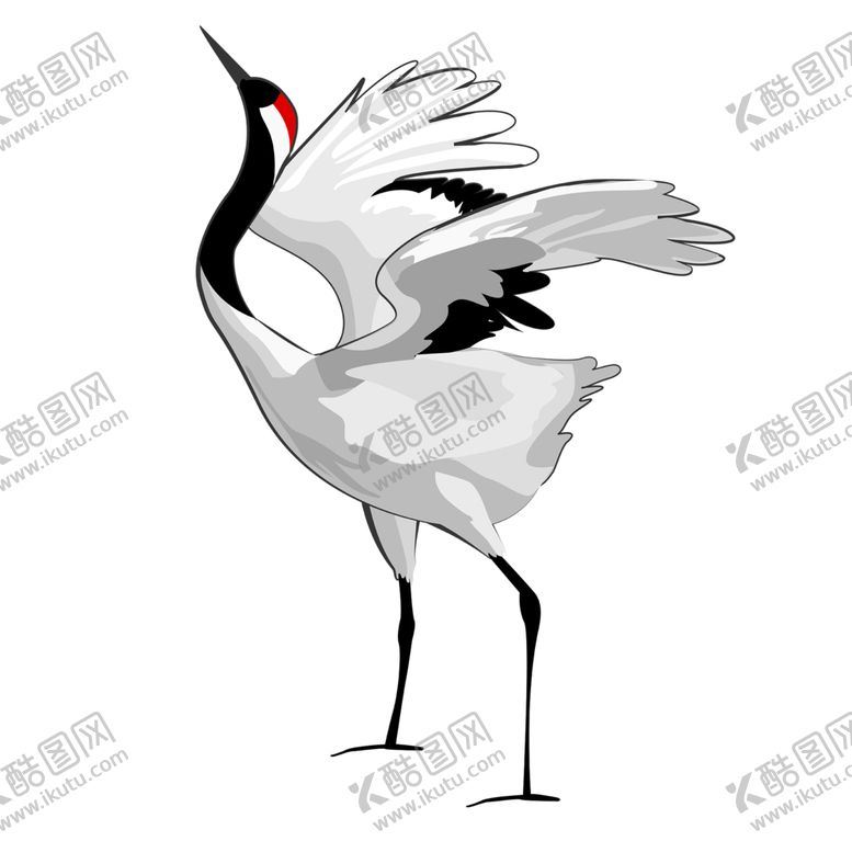 编号：38221701150232162456【酷图网】源文件下载-中国风展翅仙鹤.