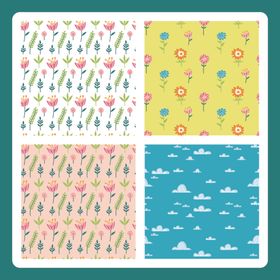 多彩童趣图案设计素材