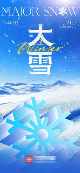 大雪海报