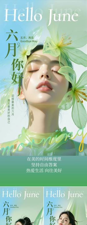 医美早安人物海报