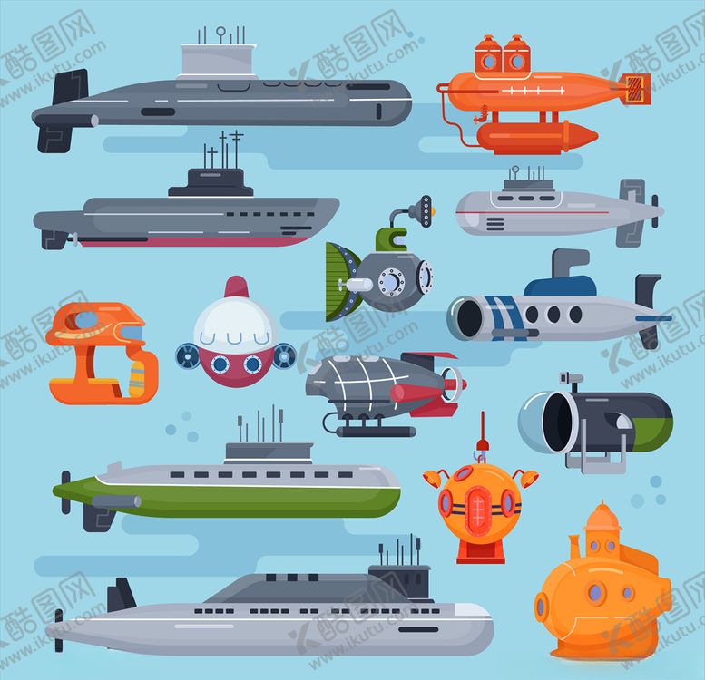 编号：40136609261216261582【酷图网】源文件下载-潜艇