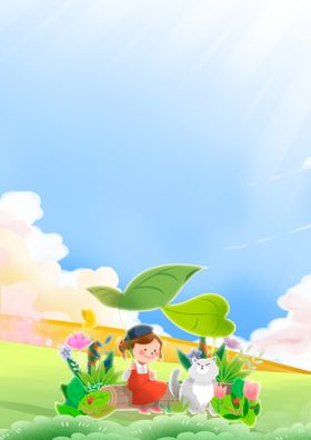 儿童海报背景幼园活动幼园卡通卡通教育