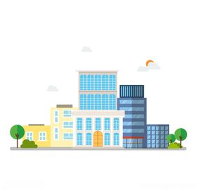 国际国家代表性建筑元素手绘矢量