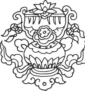 镂空花图案