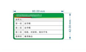 国家电投目视化柜子5s标签